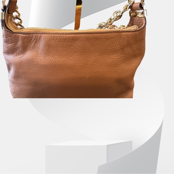 Michael Kors Leather Carmel Crossbody Bag NWOT - Picture 3 of 8